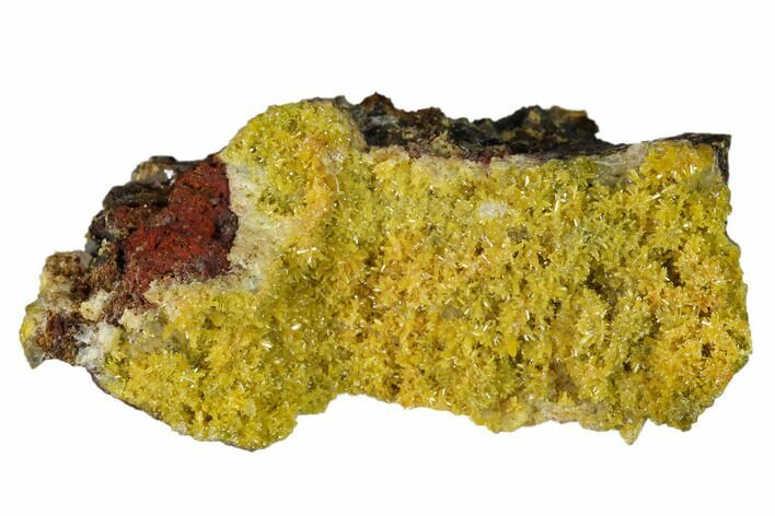 Mimetite and Calcite Crystals on Limonitic Matrix - Mexico #157092